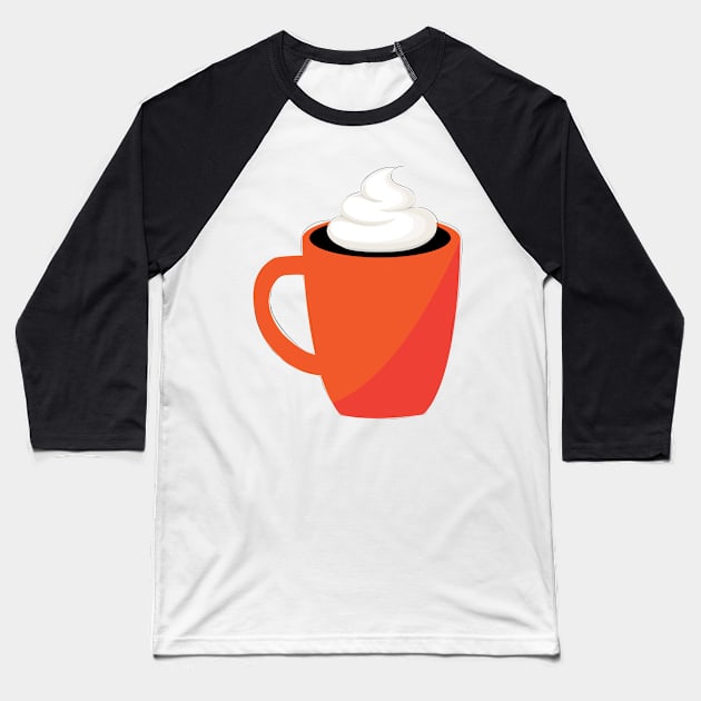 Coffee Baseball T-Shirt by snowshade